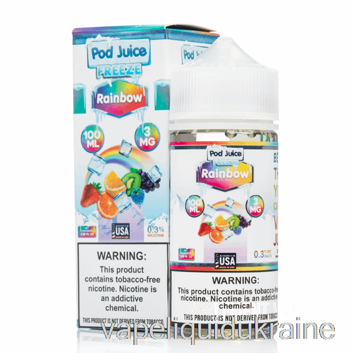 Vape Ukraine FREEZE Rainbow - Pod Juice - 100mL 12mg